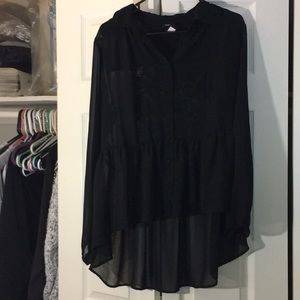Torrid black babydoll top